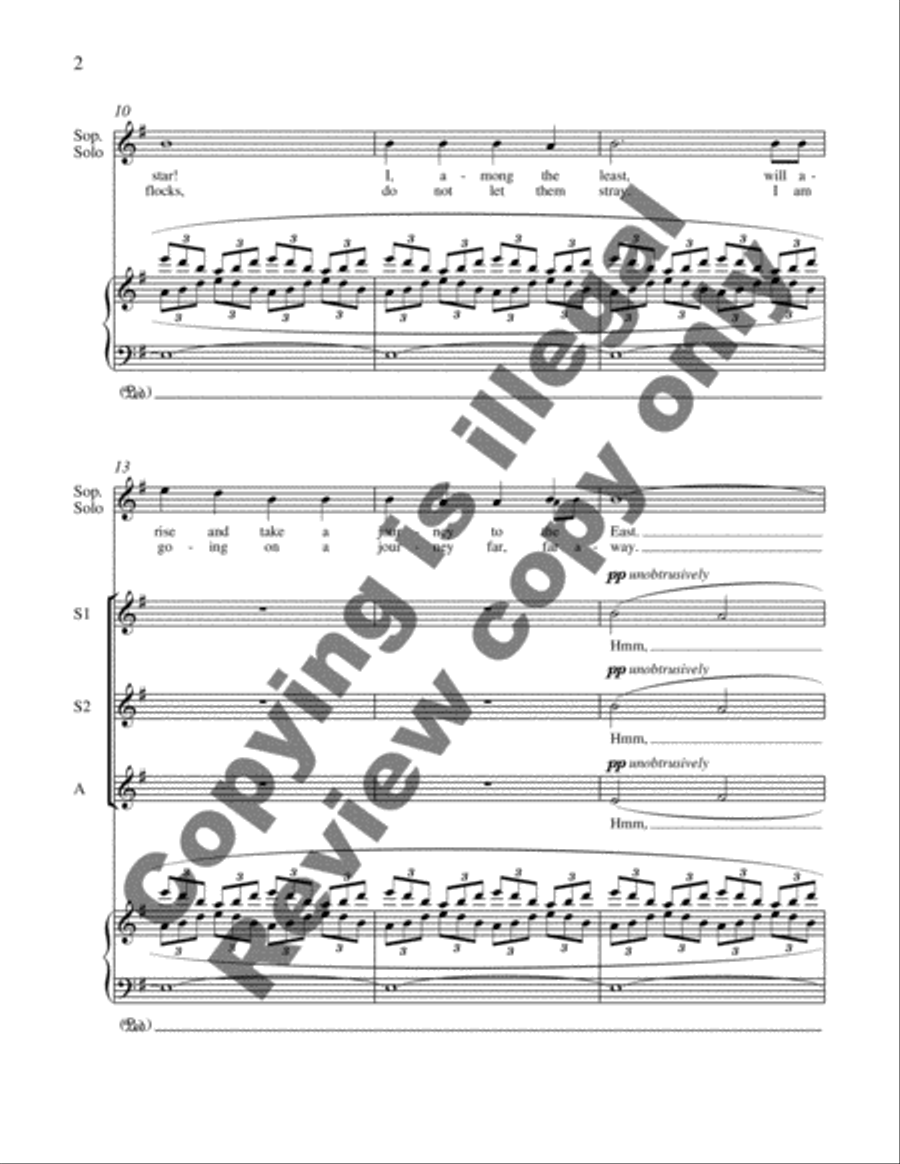 Shepherd's Song at Christmas SSA scores gallery preview page 4