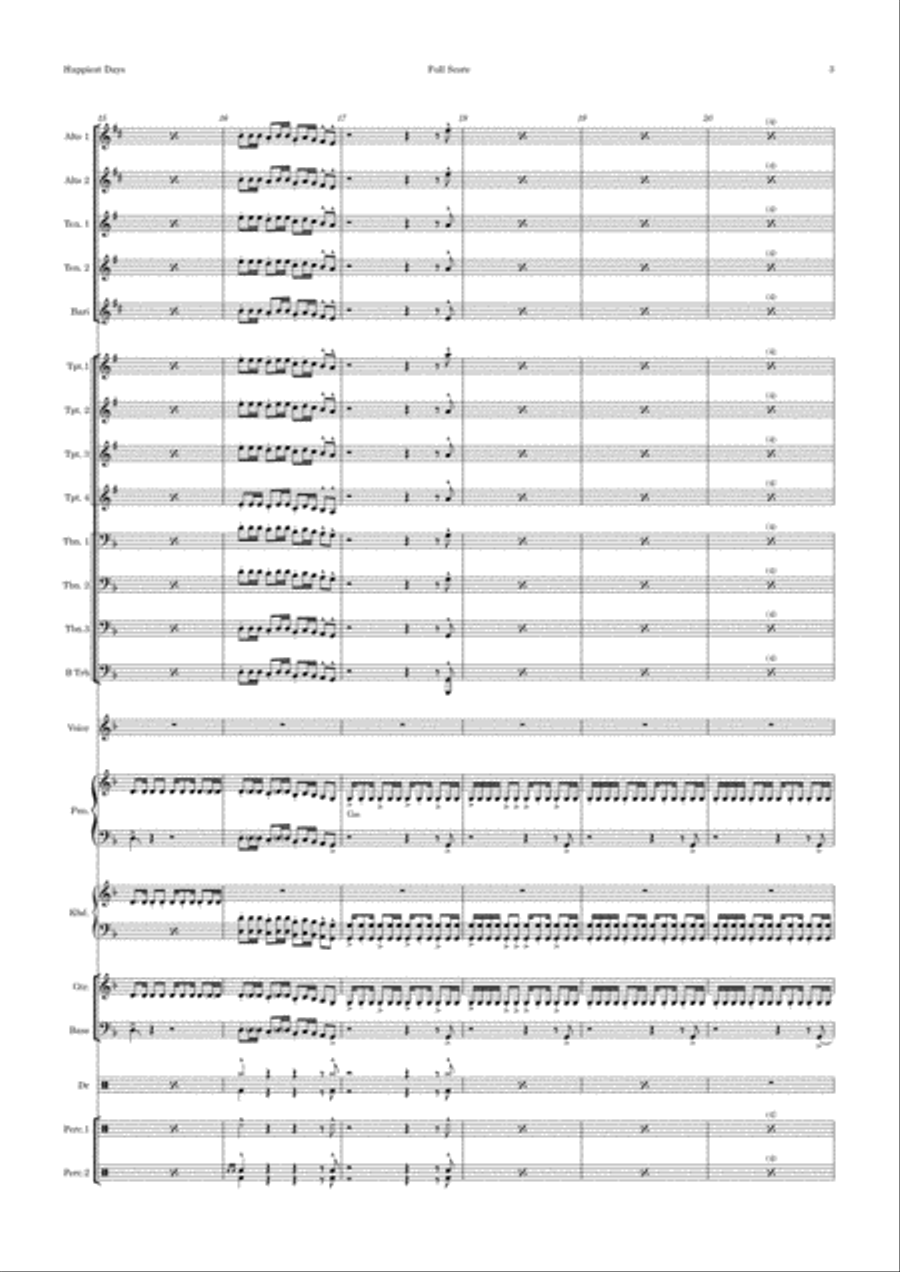 The Happiest Days Of Our Lives Jazz Ensemble scores gallery preview page 3