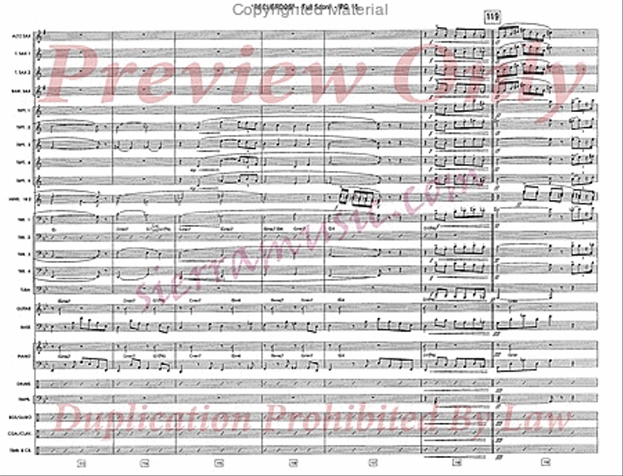 Recuerdos Recuerdos Jazz Ensemble scores gallery preview page 16