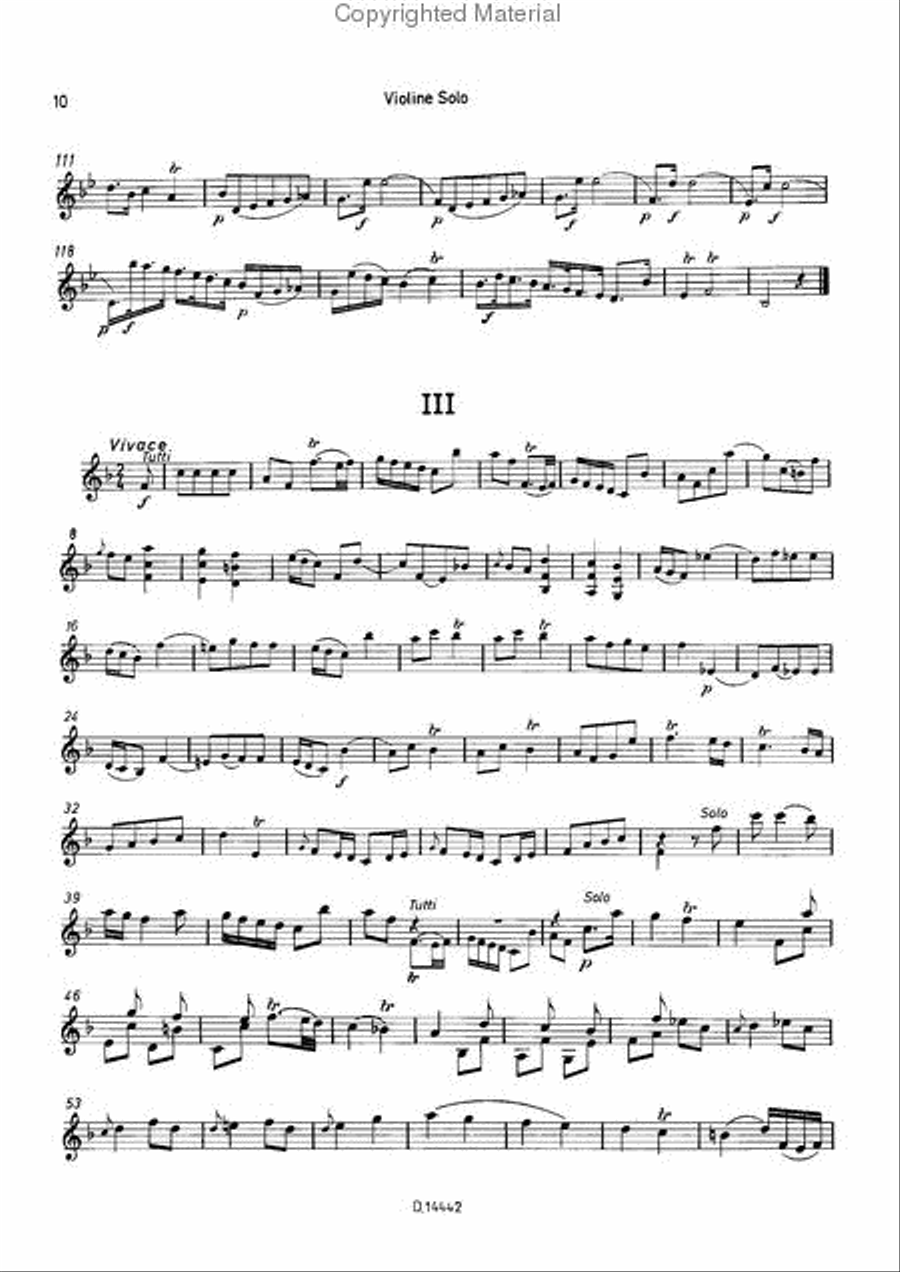 Concerto F-Dur Concerto F-Dur School and Community scores gallery preview page 46