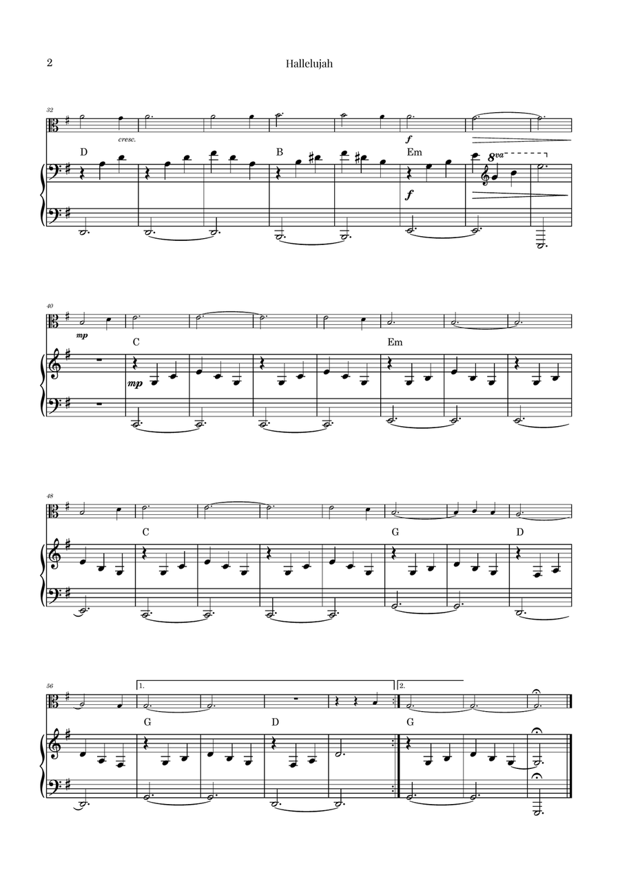 Hallelujah Chamber Music scores gallery preview page 2