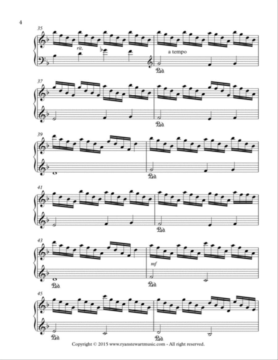Brighter (Solo Piano) Piano Solo scores gallery preview page 4