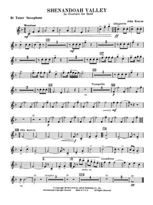 Shenandoah Valley: B-flat Tenor Saxophone