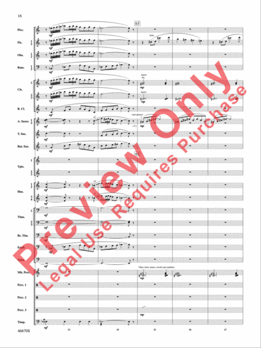 The Falls Concert Band scores gallery preview page 17