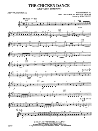 The Chicken Dance: 3rd Violin (Viola [TC])