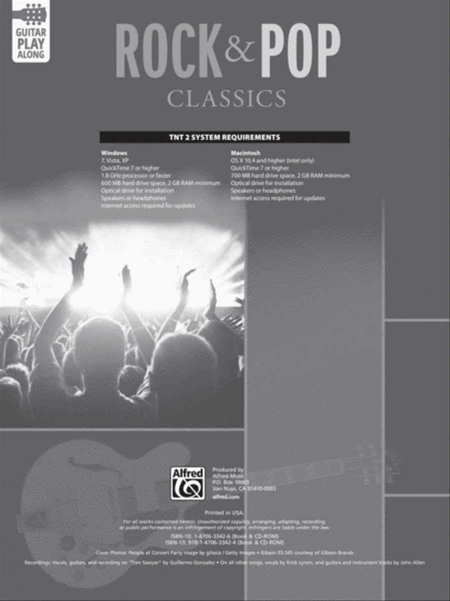 Rock & Pop Classics Guitar Play-Along Electric Guitar scores gallery preview page 2