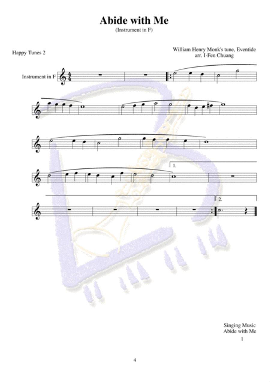 Abide with Me English Horn scores gallery preview page 4
