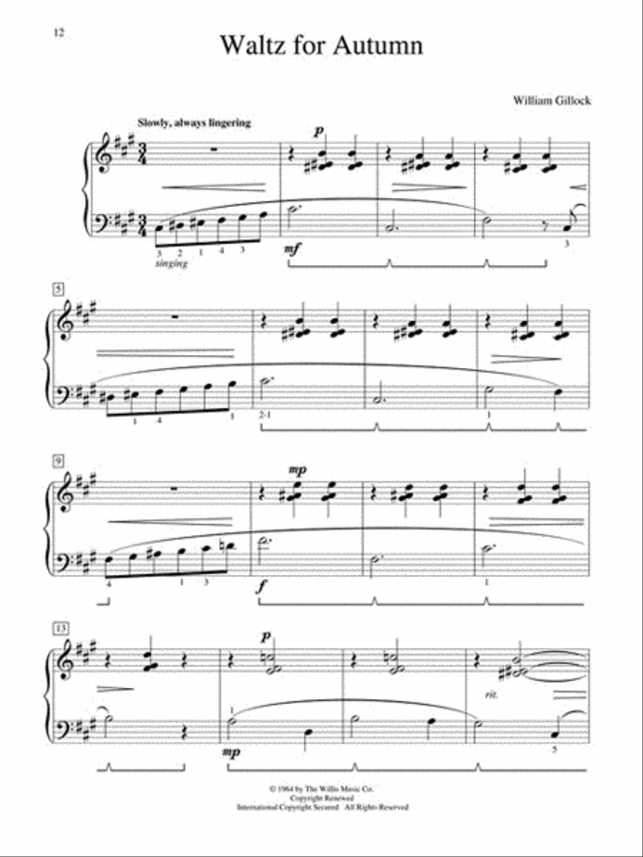 Accent on the Seasons Piano scores gallery preview page 4