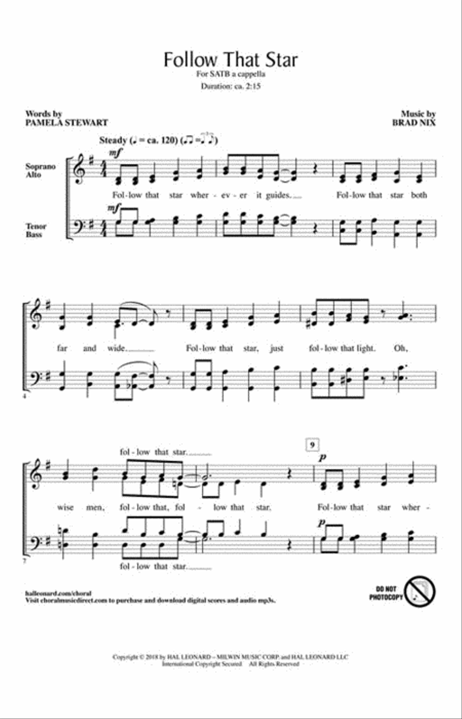 Follow That Star Follow That Star 4-Part scores gallery preview page 2