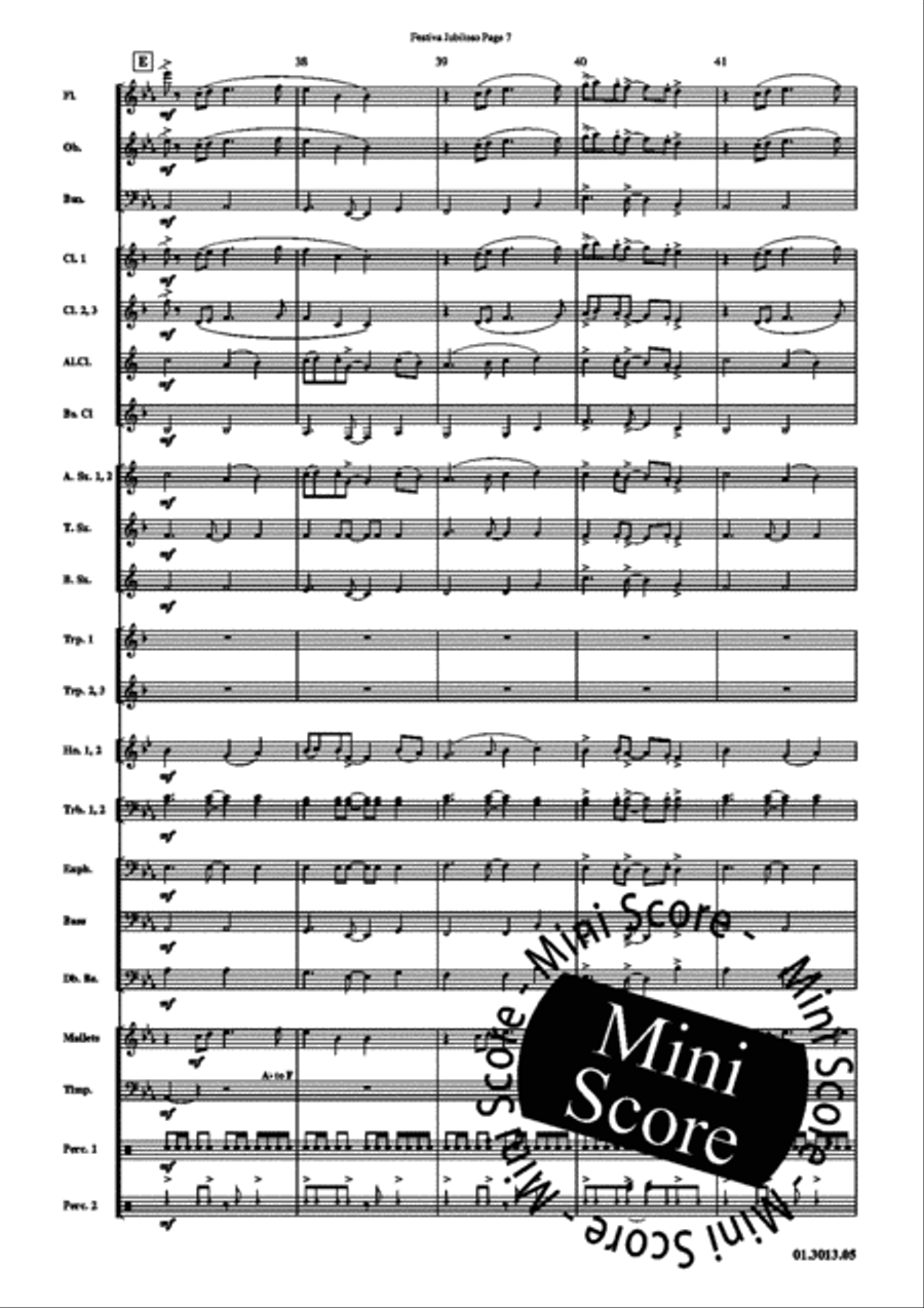 Festiva Jubiloso Festiva Jubiloso Concert Band scores gallery preview page 11