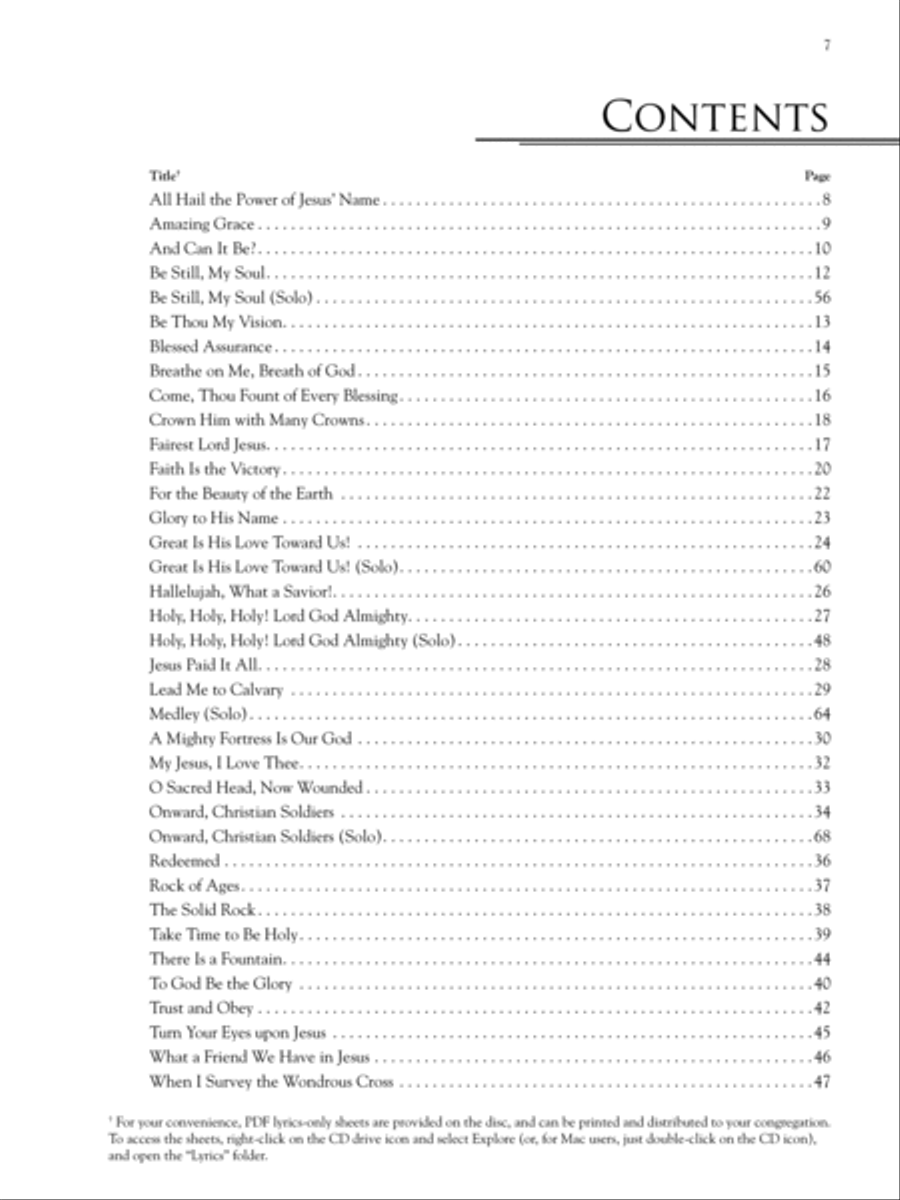 The Worship Leader's Guitar Hymn Book Guitar Tablature scores gallery preview page 7
