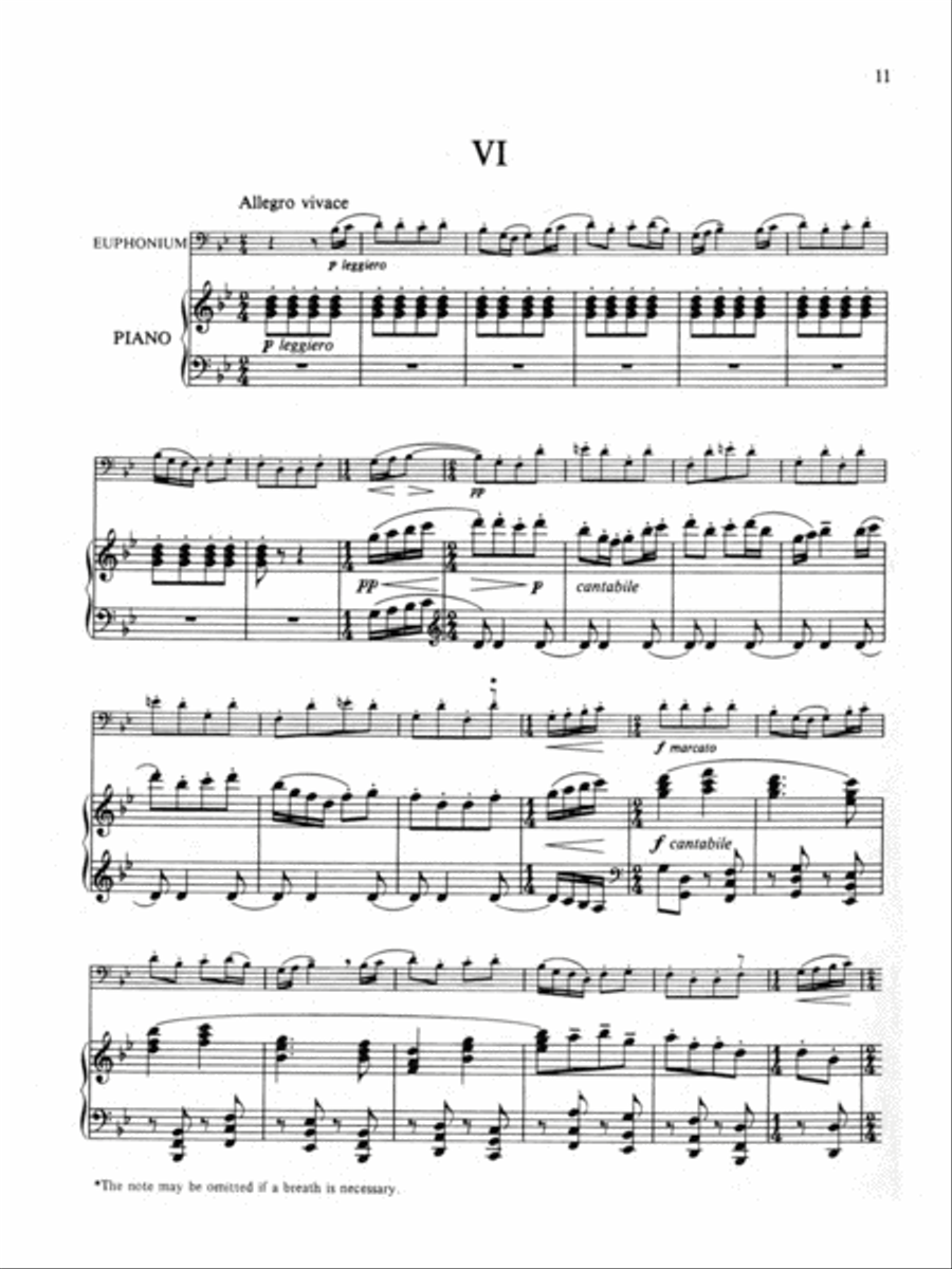 Six Studies in English Folksong Bass Clarinet scores gallery preview page 7