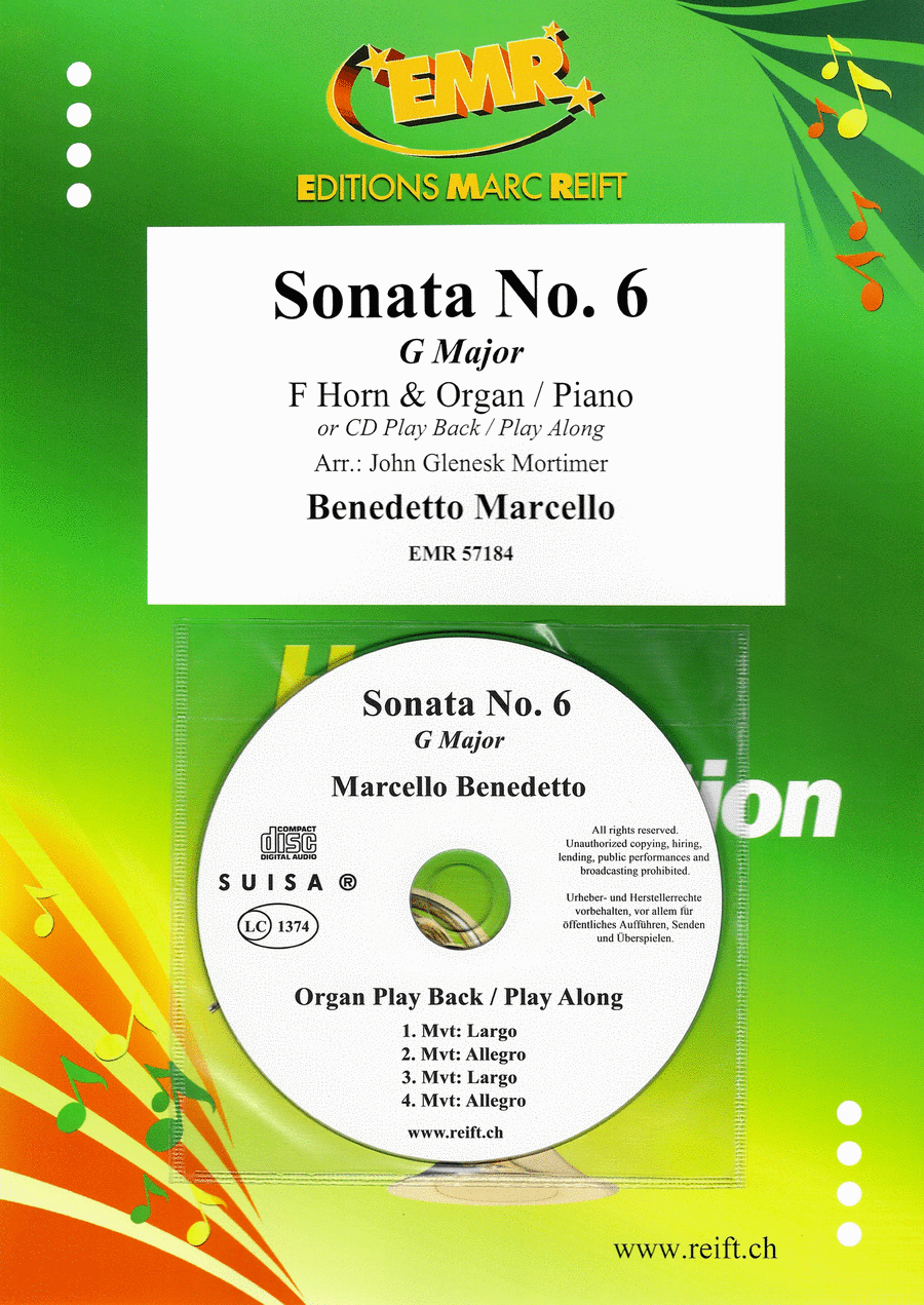 Sonata No. 6 Horn scores gallery preview page 1