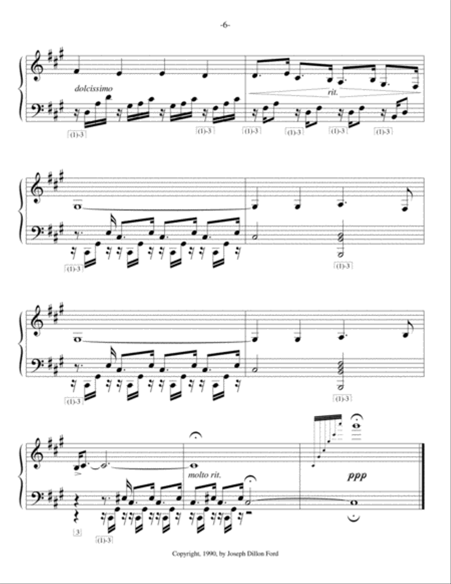 From the Shadowland (supplement) for piano solo Piano Solo scores gallery preview page 6