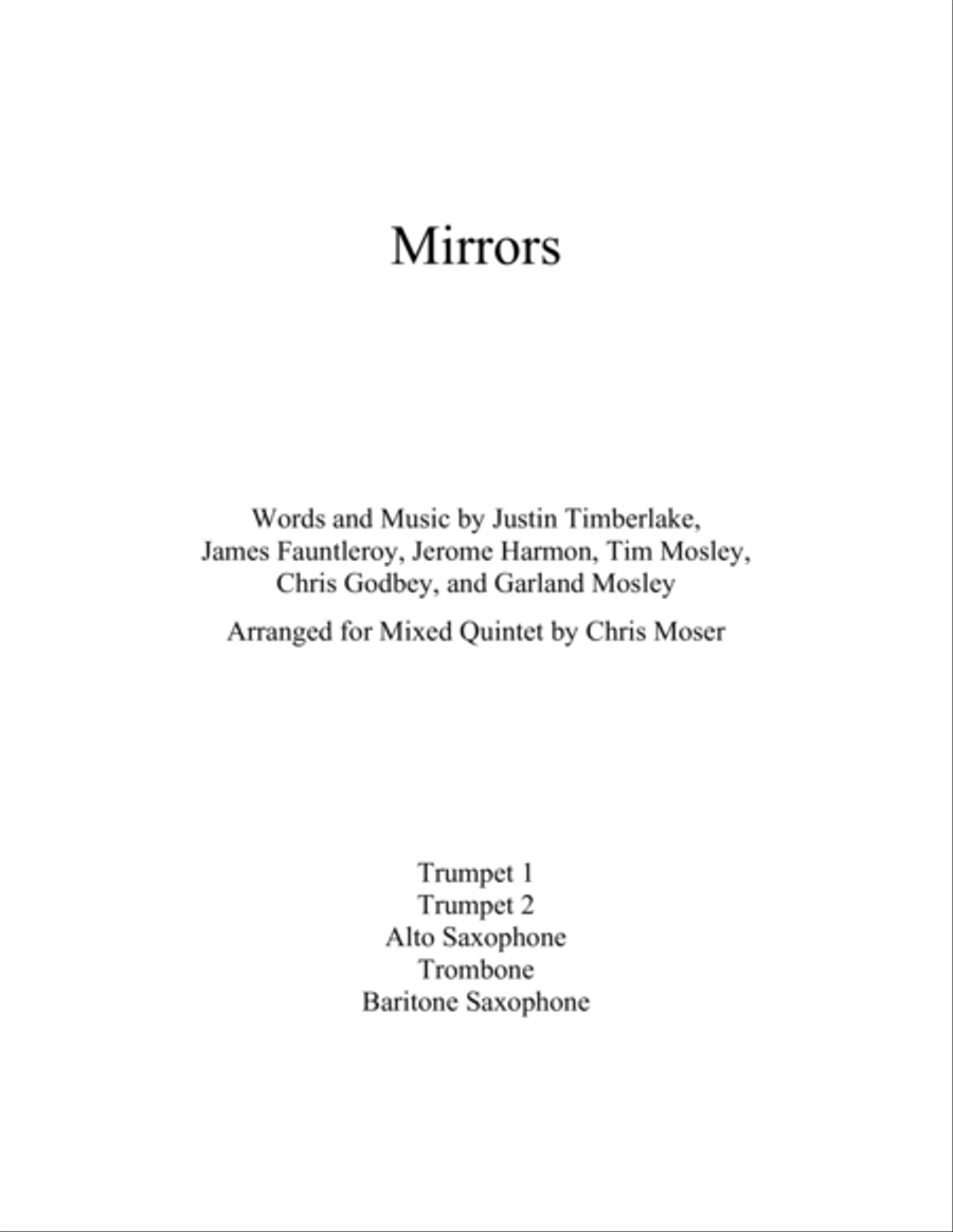 Mirrors Small Ensemble scores gallery preview page 1