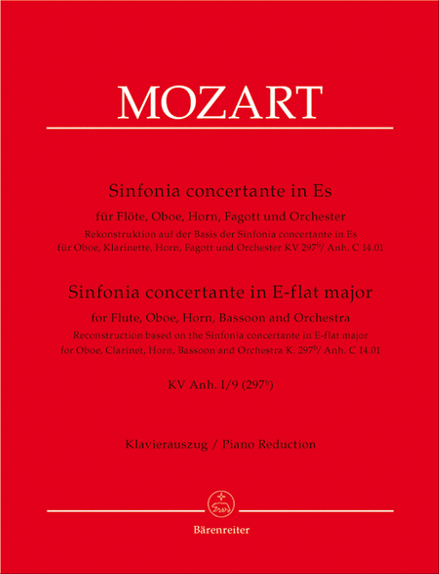 Sinfonia Concertante for four Wind Instruments and Orchestra E flat major KV Anh I/9(297b) Flute Solo scores gallery preview page 1