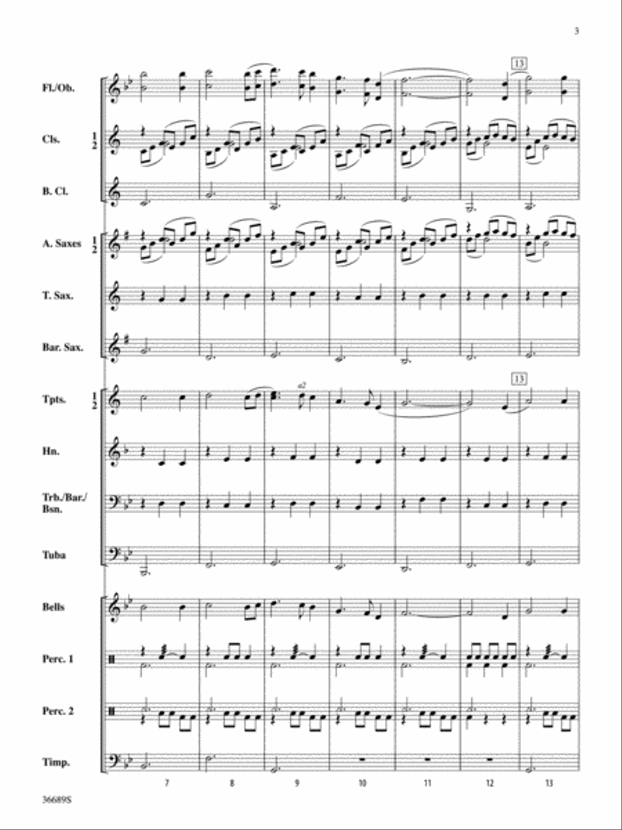 Two Irish Folk Songs Concert Band scores gallery preview page 3