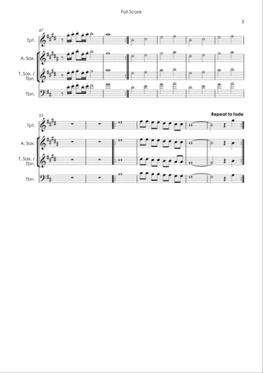 My Girl Tenor Saxophone scores gallery preview page 5