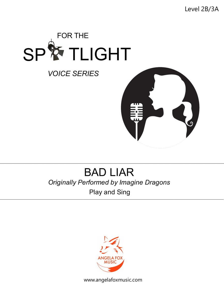 Bad Liar Piano, Vocal scores gallery preview page 1