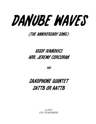 Book cover for Danube Waves Waltz for Saxophone Quintet