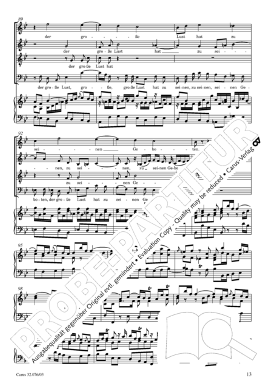 Blessed are all those who fear God (Wohl dem, der den Herren furchtet) SA scores gallery preview page 14