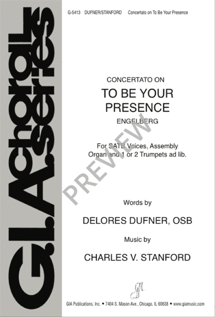 To Be Your Presence 4-Part scores gallery preview page 1