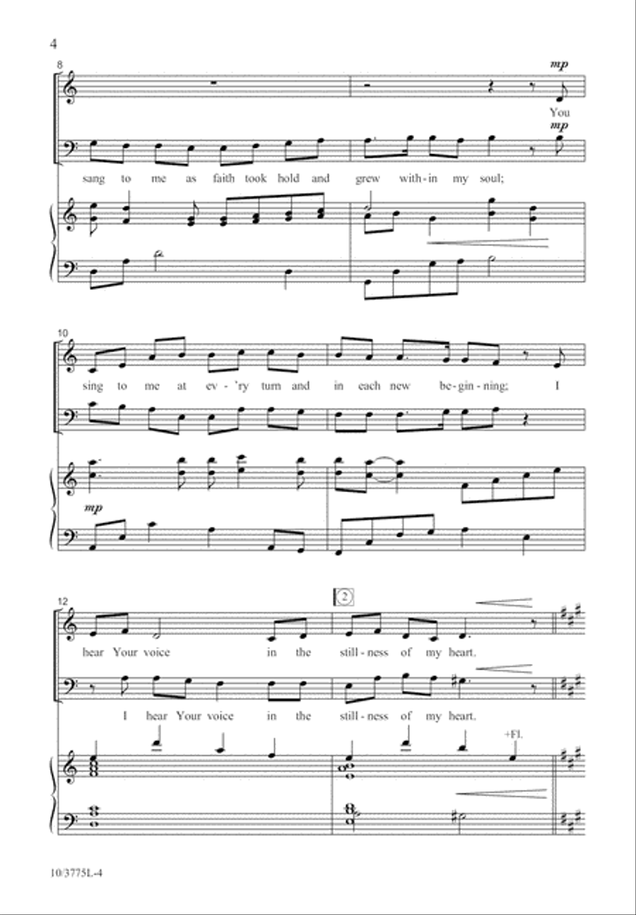 Make My Life a Song 4-Part scores gallery preview page 5