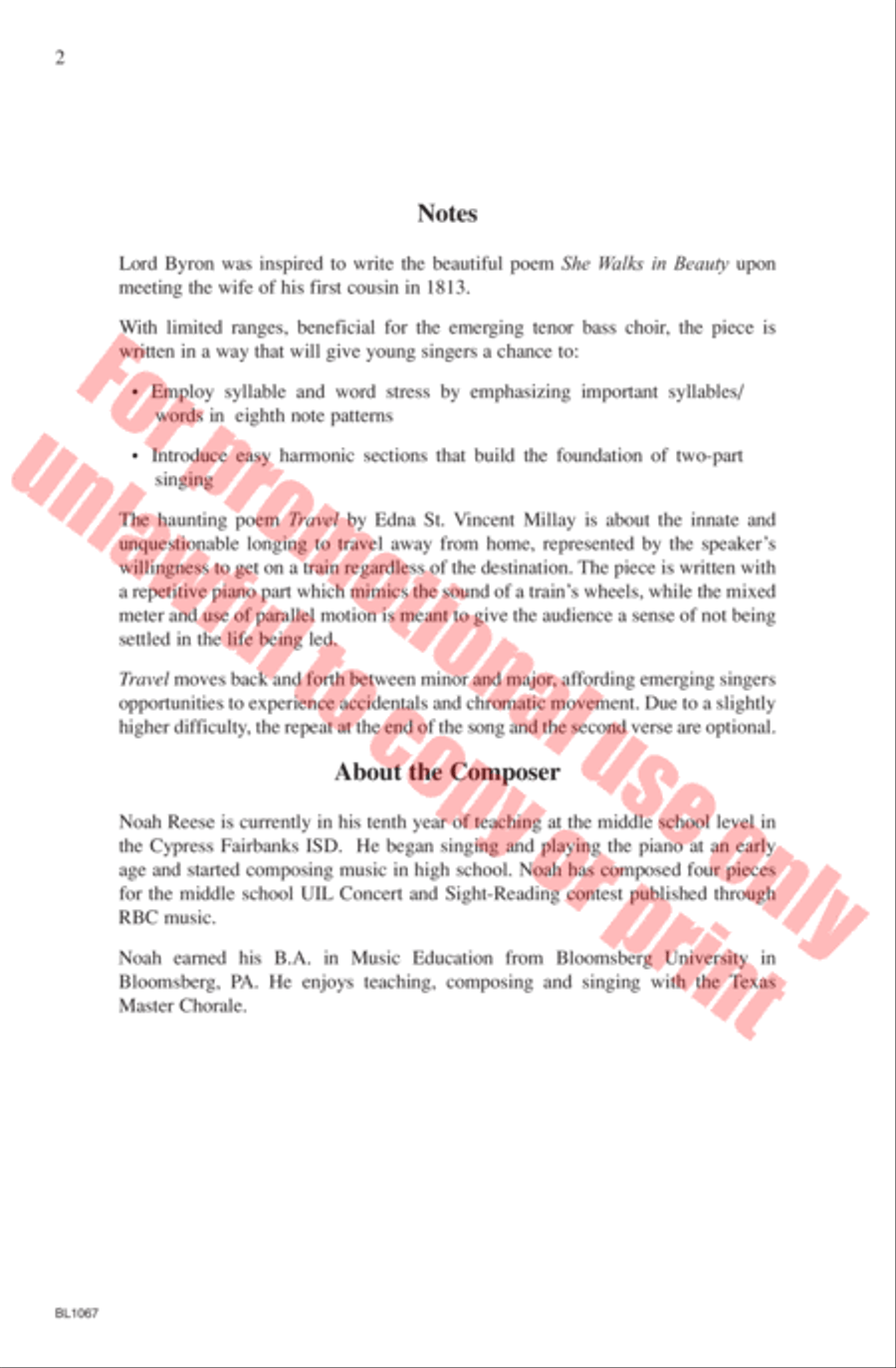 Two Songs for Emerging Tenor Bass Choir Choir scores gallery preview page 3