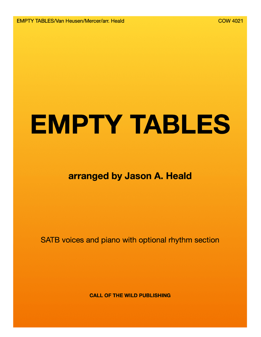 Empty Tables Choir scores gallery preview page 1