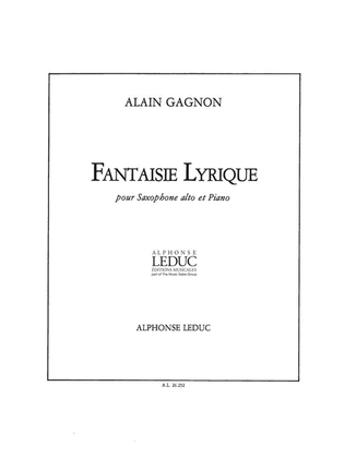 Book cover for Fantaisie Lyrique (saxophone-alto & Piano)