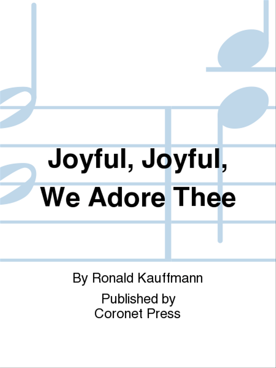 Joyful, Joyful, We Adore Thee Choir scores gallery preview page 1