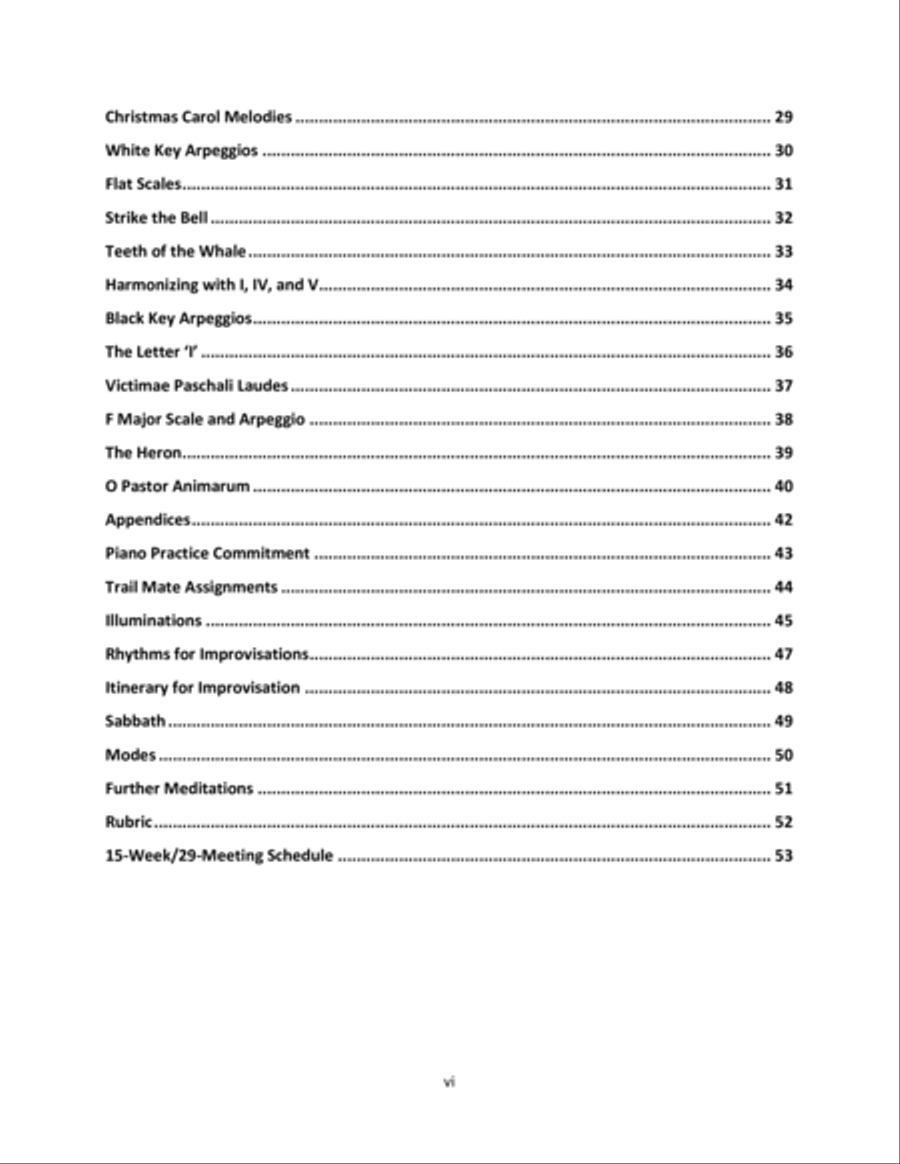Pilgrimage of Practice I Piano Method scores gallery preview page 6