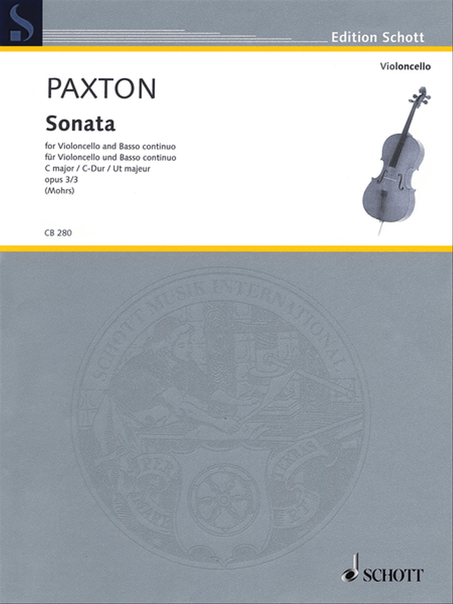 Sonata in C Major, Op. 3/3 Cello scores gallery preview page 1