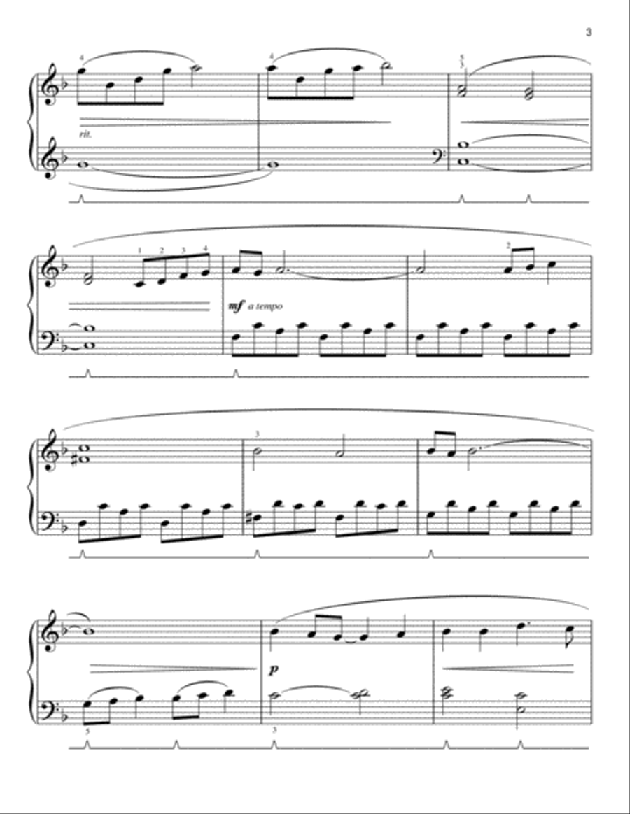 All I Ask [Classical version] (arr. Phillip Keveren) Easy Piano scores gallery preview page 3