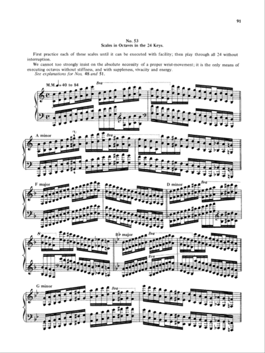 Hanon: The Virtuoso Pianist (Complete) Piano Solo scores gallery preview page 1