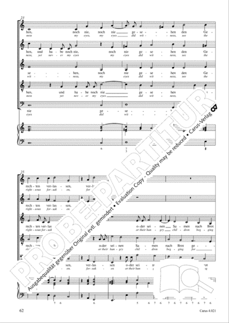 Schein: Israelsbrunnlein. Fontana d'Israel. Complete edition Choir scores gallery preview page 69