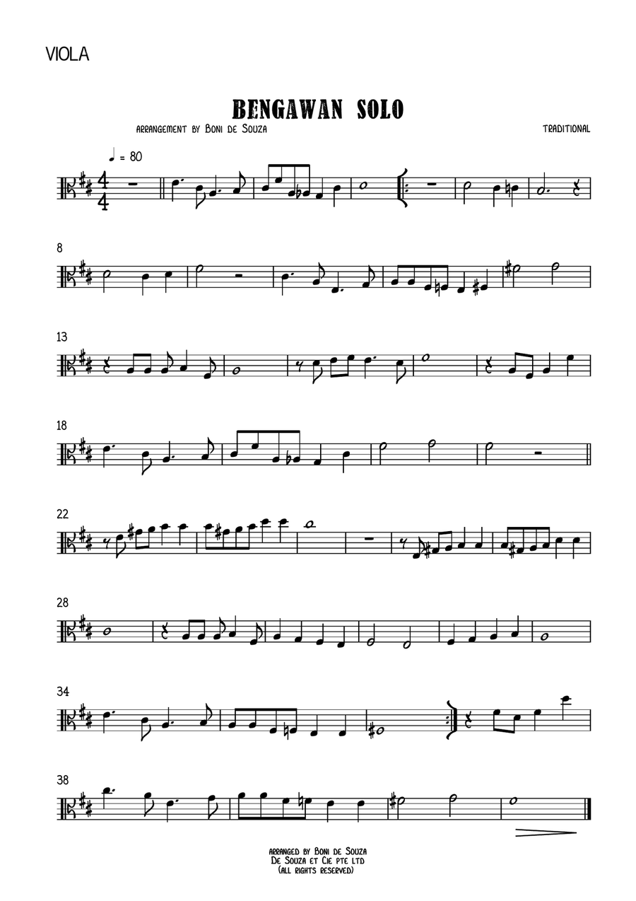 Bengawan Solo (Indonesian Folk Song)