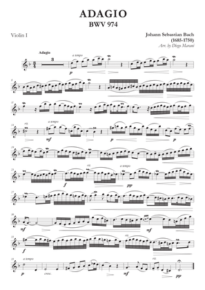 Adagio from BWV 974 for String Quartet