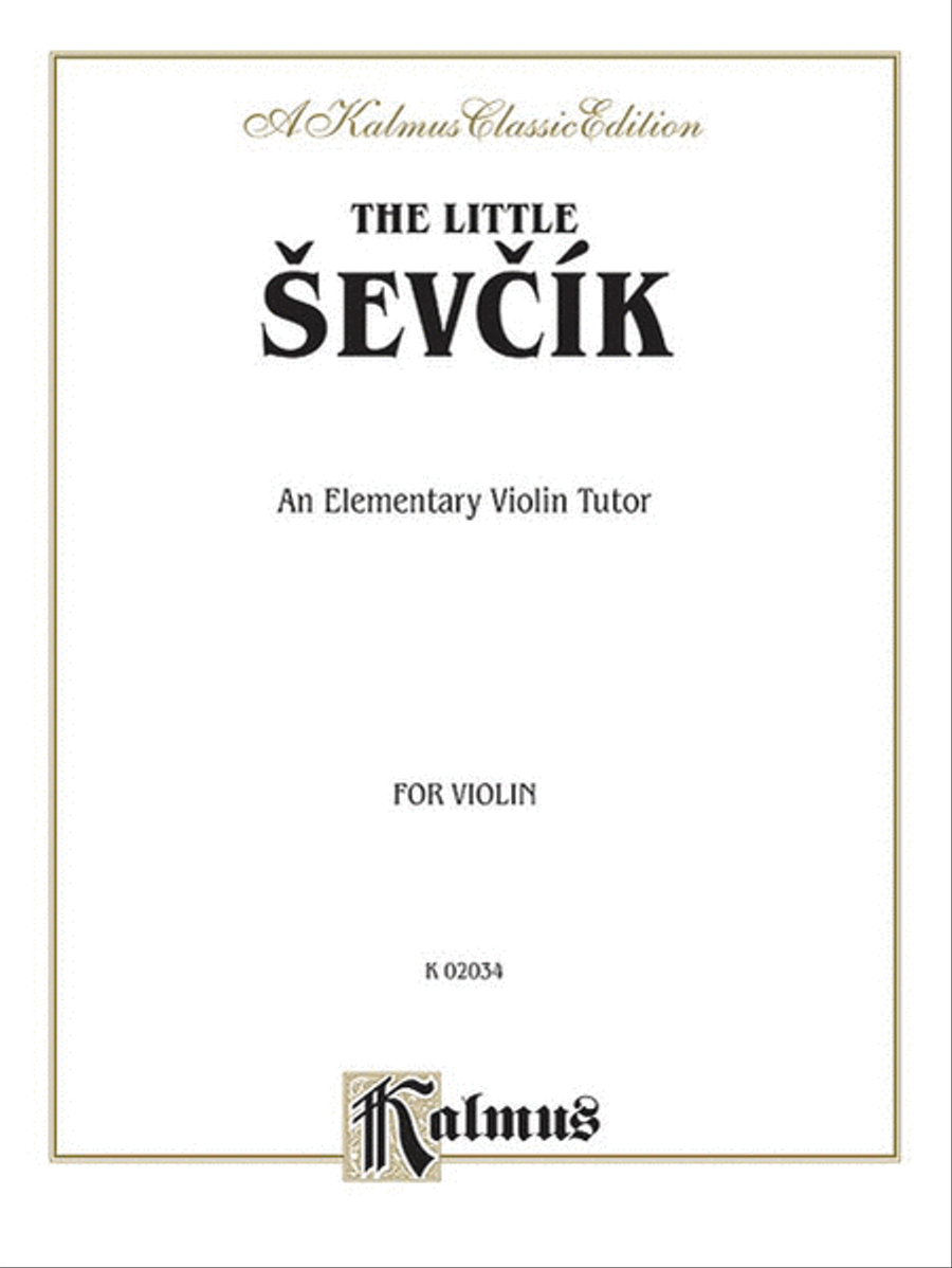 The Little Sevcik Violin Solo - Sheet Music