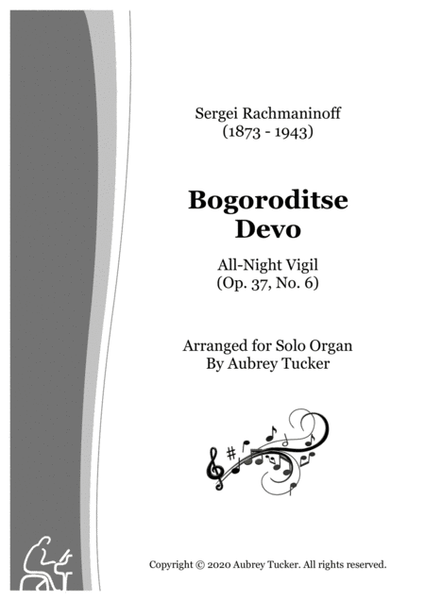 Organ: Bogoroditse Devo (Vespers / All Night Vigil Op. 37, No. 6) - Sergei Rachmaninoff image number null