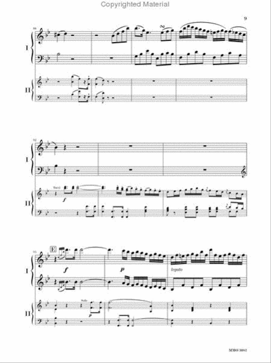 Mozart – Piano Concerto No. 27 in B-flat Major, KV595 Piano Solo scores gallery preview page 3