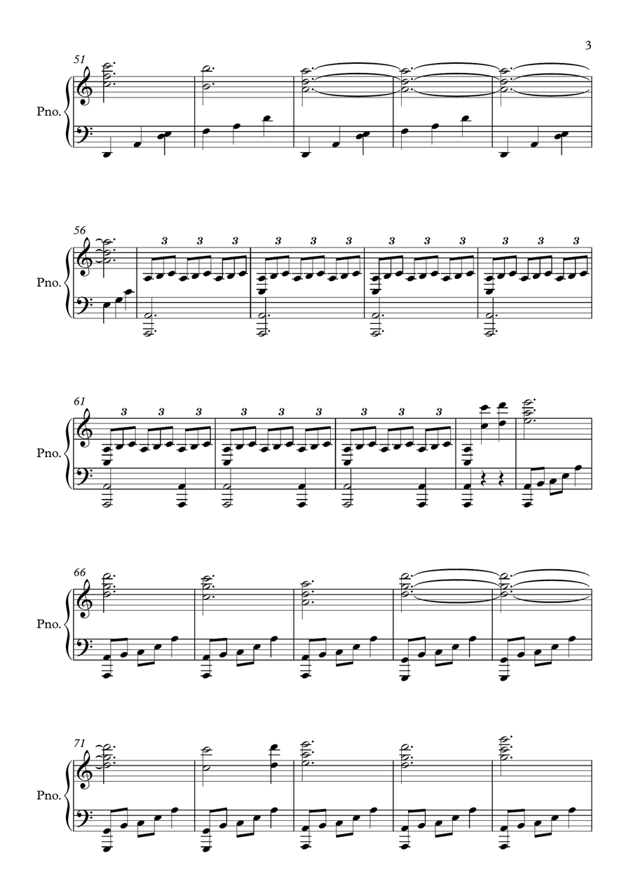 Dance Of The Druids Piano Solo scores gallery preview page 3