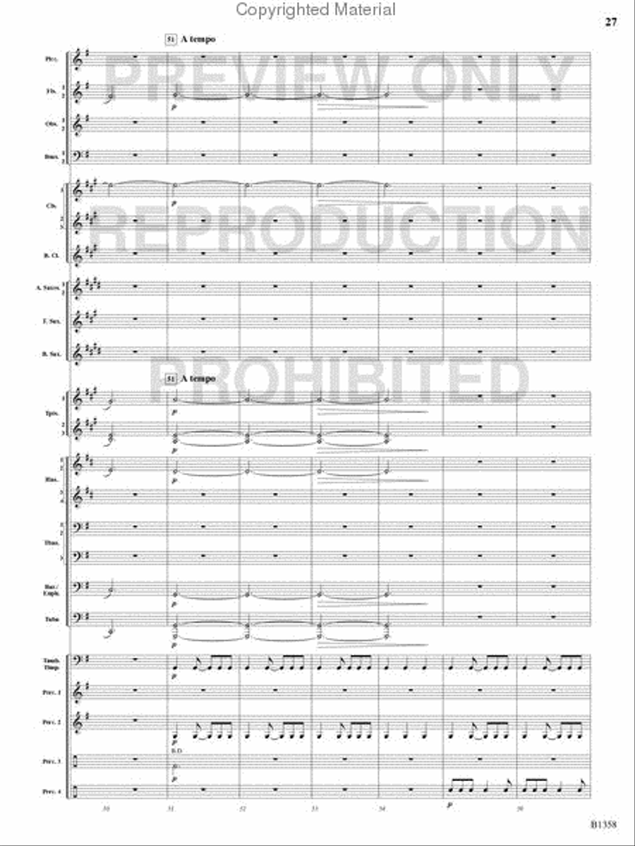 Three Celtic Dances Concert Band scores gallery preview page 26