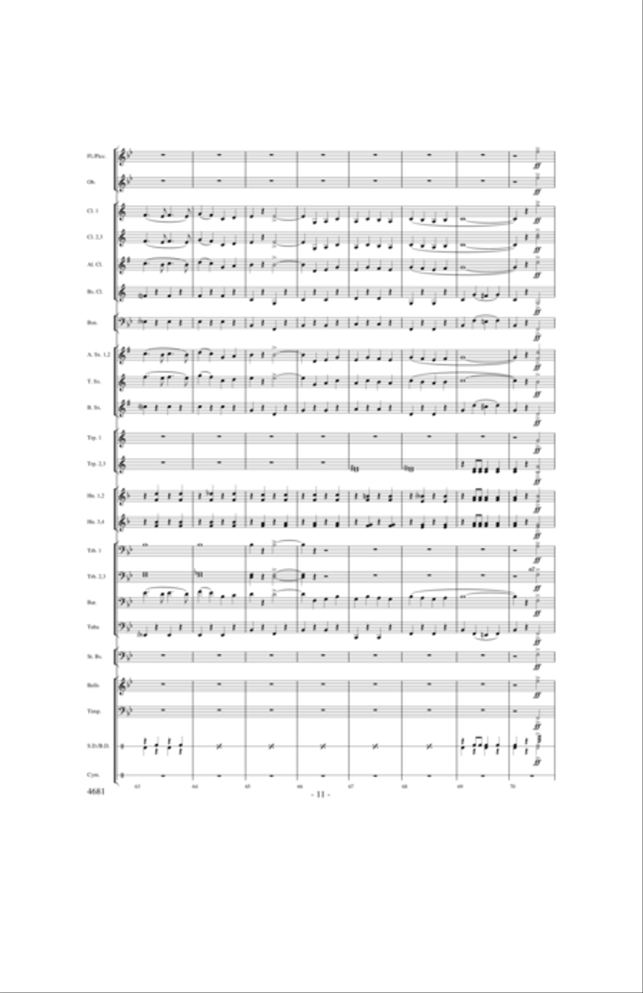 Gallant Marines Gallant Marines Concert Band scores gallery preview page 10