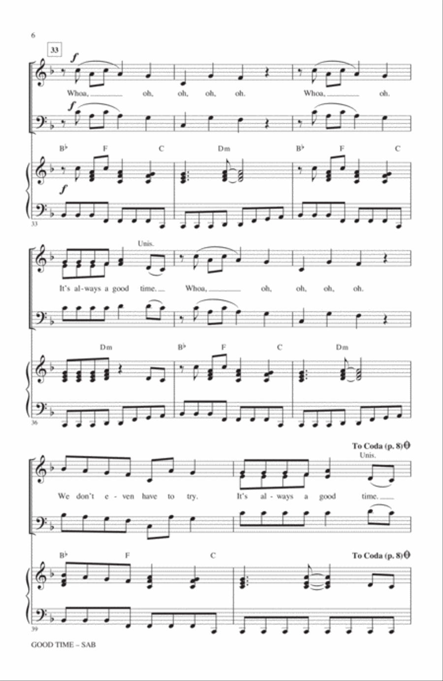 Good Time 3-Part scores gallery preview page 5