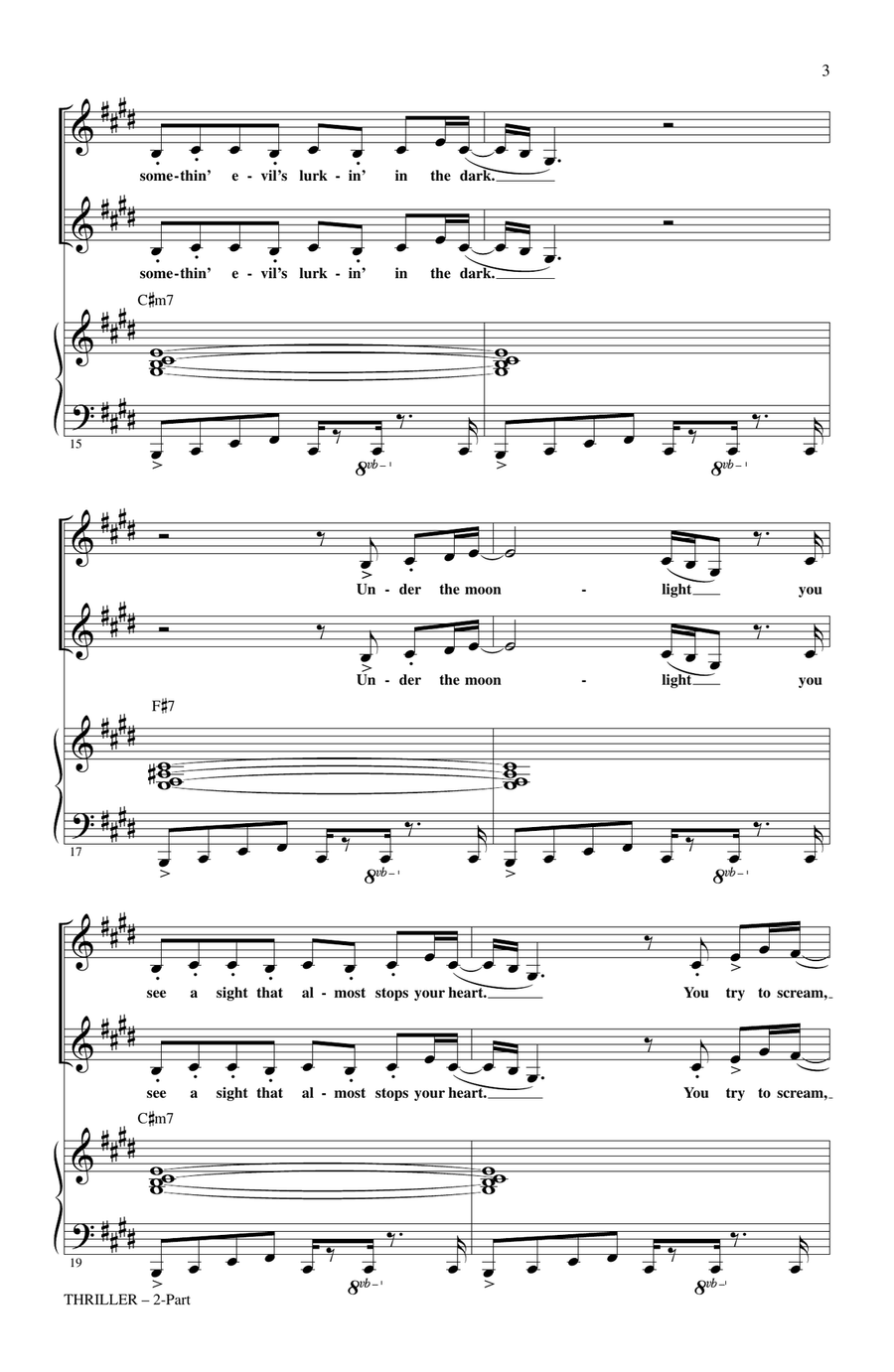 Thriller 2-Part scores gallery preview page 2