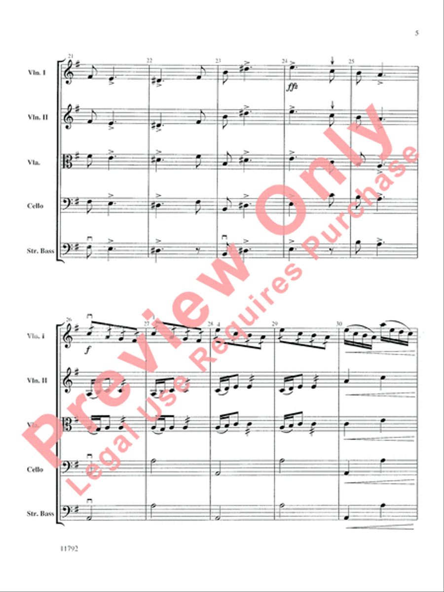 Symphony No. 9 String Orchestra scores gallery preview page 6