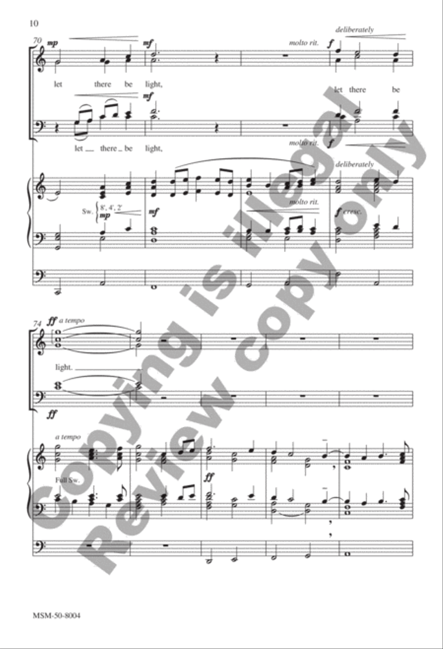 And Now, Beloved Lord, Thy Soul Resigning 4-Part scores gallery preview page 10
