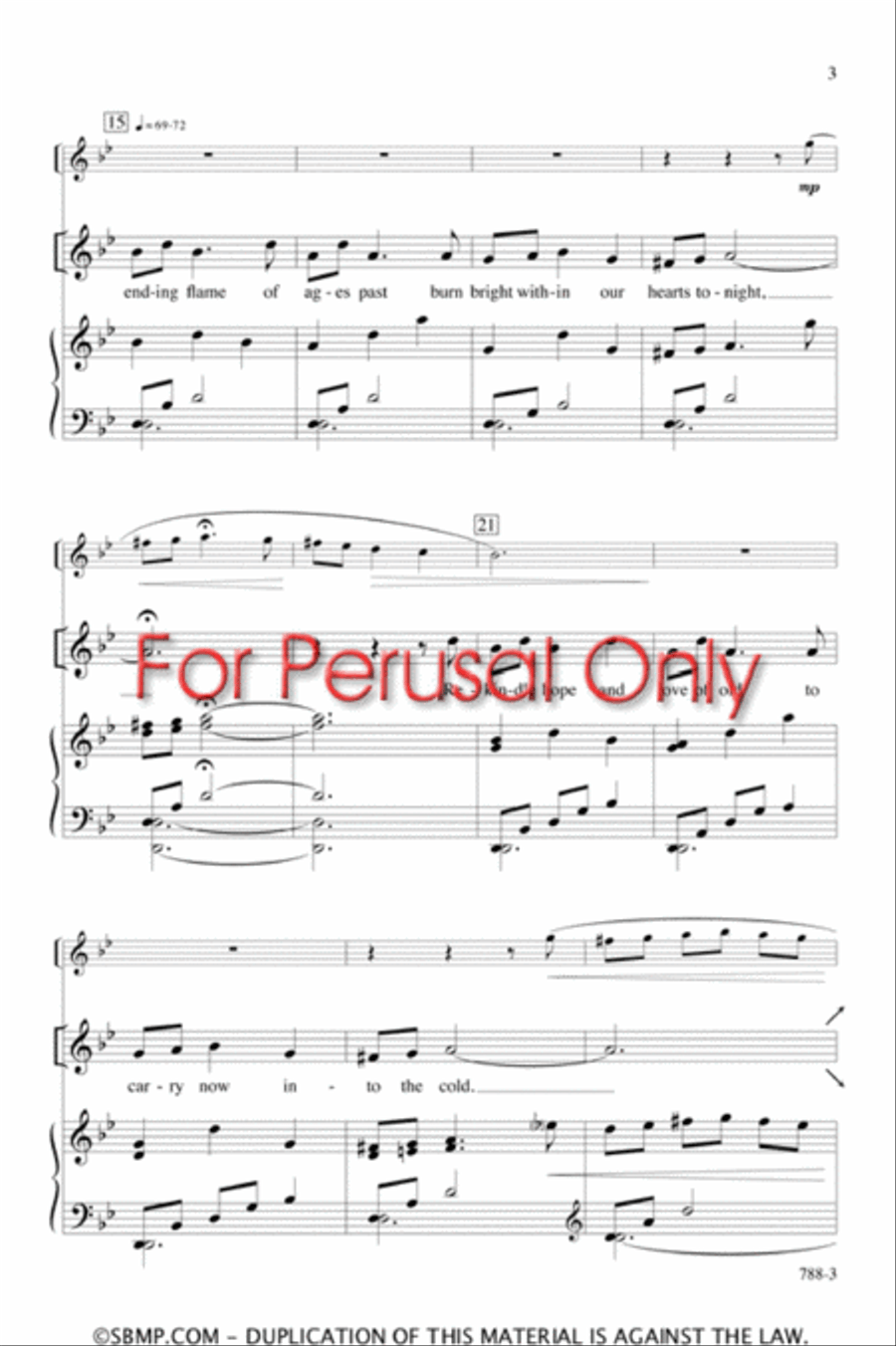 Unending Flame - SA Octavo SA scores gallery preview page 3
