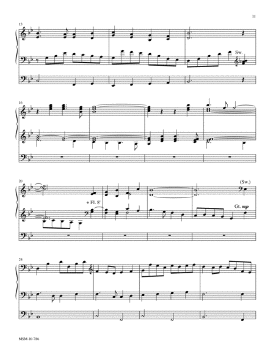 O Beautiful for Spacious Skies (MATERNA) Organ scores gallery preview page 2
